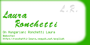 laura ronchetti business card